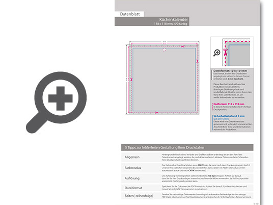Product Bild k__chenkalender_mit_individuell_bedrucktem_kopfteil_(4_0-farbig)